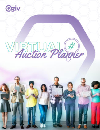 Virtual fundraising auction event planner cover image.